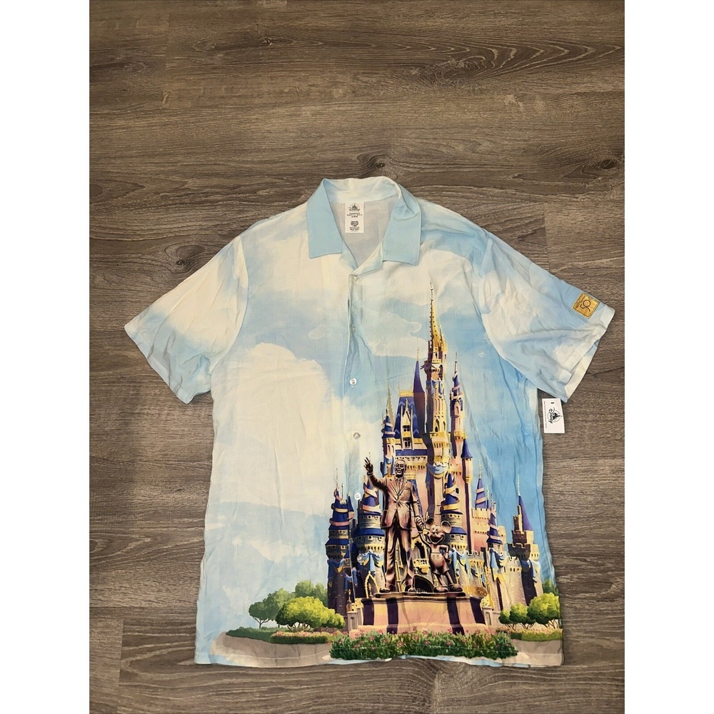 2021 Walt Disney World 50th Anniversary Castle Collection Camp Shirt Adult M
